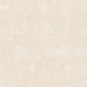 Galerie Global Fusion Cream Aztec Smooth Wallpaper