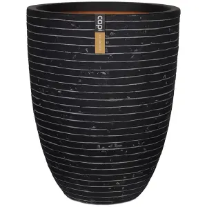 Capi Vase Nature Row Elegant Low 36x47 cm Anthracite KRWZ782