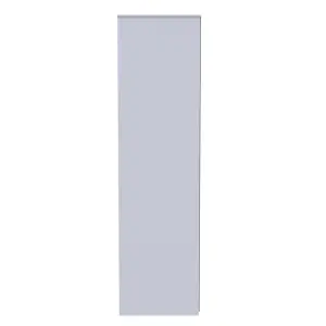 Taunton 2 Door Wardrobe in Uniform Grey Gloss & White (Ready Assembled)