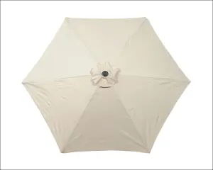 2.5m Ivory Powder Coated Crank and Tilt Parasol