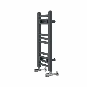 Rinse Straight Bathroom Heated Towel Rail Ladder Radiator Anthracite 600x300mm