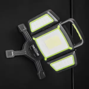 Sealey Rechargeable Flexible Floodlight Torch Lamp 18W COB & 9W SMD LED LED18WFL