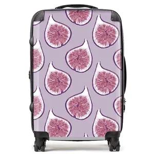 Modern Fig Pattern Suitcase - Medium