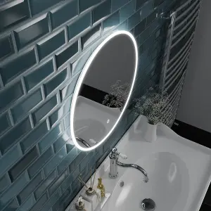 Harper & Harlow 600x600 Aquila LED Illuminated Round Bathroom Mirror