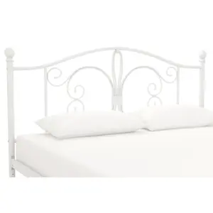 Kourtney Platform Bed White / Kingsize (5')