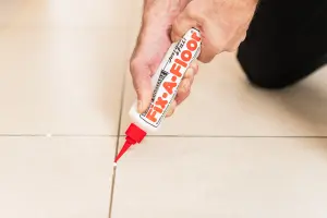 Pack of 2 Fix-A-Floor Squeezy All-In-One Repair Adhesive for Loose, Hollow and Creaky Tiles, Wood, LVT, LVP and Laminate flooring