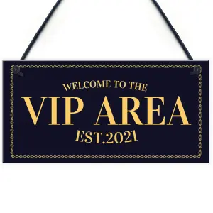 Red Ocean VIP AREA Home Bar Sign Novelty Garden Bar Signs Man Cave Decor Signs