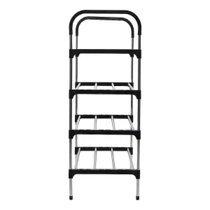 4 Tiers Shoe Rack Shoe Storage Organizer Space Saving Storage Shelf