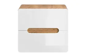 600 Vanity Unit for Countertop Sink Wall Bathroom Drawer Cabinet White Gloss Oak Arub