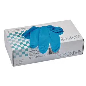 Draper Nitrile Gloves, Large, Blue (Pack of 100) 30928