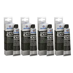 RTV Silicone Instant Gasket Maker Black High Temperature Sealant 4x80ml