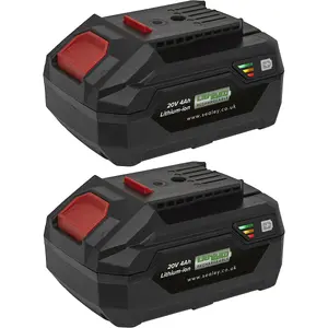 High-Performance 2 PACK Lithium-ion Power Tool Batteries for SV20V Series - 20V 4Ah