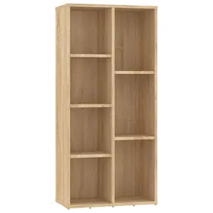 Berkfield Book Cabinet Sonoma Oak 50x25x106 cm Engineered Wood