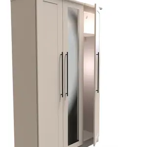 Howard Tall Triple Mirror Wardrobe in Kashmir Matt (Ready Assembled)