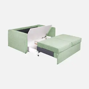 Sofi Two Seater Sofa Bed with Storage - Green