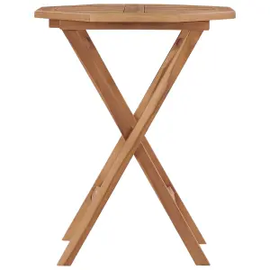 Berkfield Folding Garden Table 60x60x75 cm Solid Teak Wood