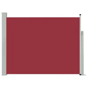 Berkfield Patio Retractable Side Awning 140x500 cm Red