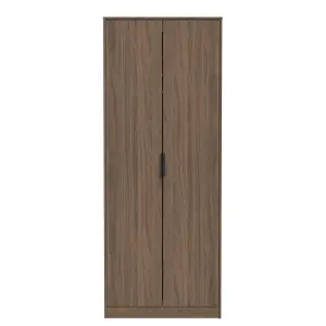 Fuji 2 Door Wardrobe in Carini Walnut (Ready Assembled)