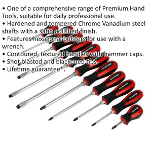 Comprehensive 11-Piece Hammer Through Screwdriver Set with Durable Steel Construction