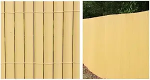 Primrose Split Bamboo Plastic Privacy Border Artificial Garden Fence Screening Roll 4m x 1.5m