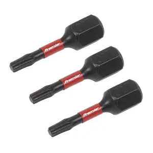 Sealey TRX-Star T10 Impact Power Tool Bits Forged From S2 Steel 25mm 3pc AK8215