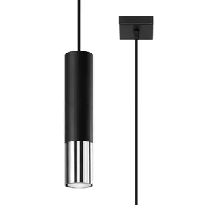 Loopez 1 - Light Single Pendant Black/Chrome