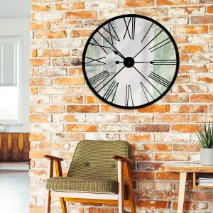 70cm x 70cm Rustic Metal Clock