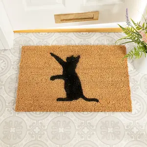 Cat On Two Legs Doormat - Regular 60x40cm