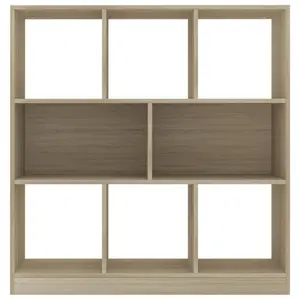 Katara 100cm H x 97.5cm W Standard Bookcase Sonoma Oak