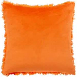 Heya Home Fluff Ball Faux Fur Feather Rich Cushion