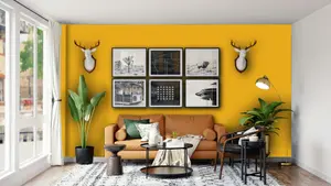 Leyland Trade Vinyl Soft Sheen Walls & Ceilings Emulsion Paint Golden Yellow (RAL 1004) - 5L