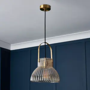 Litecraft Visconte Sala Brass Ceiling Pendant