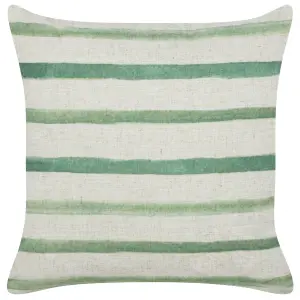 Set of 2 Cushions KAFRA 45 x 45 cm Striped Green