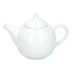 URBNLIVING 1L Ceramic Teapot Mini White Retro Country Cottage Vintage Kettle