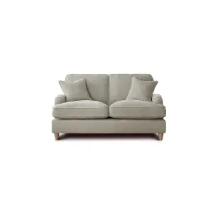 Sofas Express Tenby Beige Putty Tailored Pleat Manhattan 2 Seater Sofa