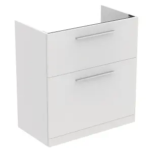 Ideal Standard i.life A Standard Matt White Freestanding Bathroom Vanity unit (H) 853mm (W) 800mm