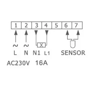 16A Manual Thermostat - with Floor Sensor