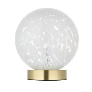 Harbour Studio Lucie Dome Round Satin Gold Table lamp