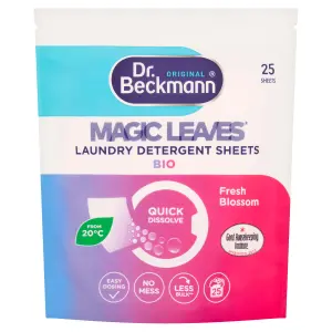 Dr Beckmann Magic Leaves Bio Fresh Blossom Laundry sheets,, Pack of 25