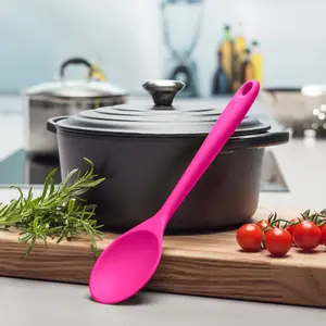 Zeal Silicone Cooking Spoon 28cm, Pink