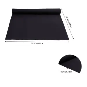 1 Roll Black Rubber Roofing EPDM Membrane Waterproof Underlayment 4x1m Sheet for Flat Roofs