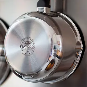 Stellar Stay Cool 16cm Draining Saucepan 1.1L