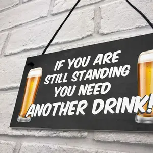 Funny Humour Home Bar Sign Hanging Man Cave Sign Joke Pub Garden Sign Gift