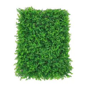 Simulation Green Grass Eucalyptus Indoor Outdoor Hedge Wall Panels Artificial Plant Wall Backdrop Decor 40 x 60cm