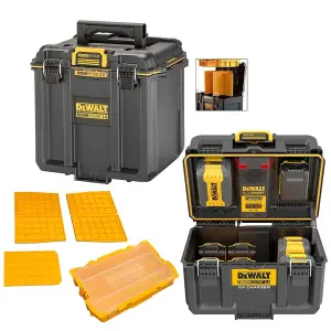 DeWalt DWST83470 Toughsystem 2.0 Battery Charger Box 18v XR + Half Width Toolbox