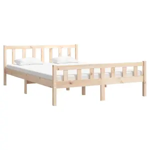 Berkfield Bed Frame Solid Wood 150x200 cm King Size