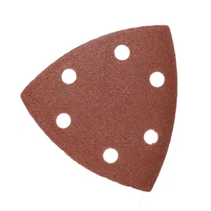 Hook And Loop Sanding Abrasive Discs Pads 90mm Triangular 10pk Mixed Grit