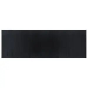 Rug Rectangular Black 100x300 cm Bamboo