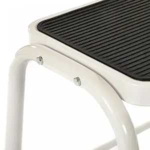 Oypla Double Caravan Step Stool Steel Non Slip Rubber Tread Safety