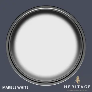 Dulux Trade Heritage Marble White Eggshell Wall paint, 750ml